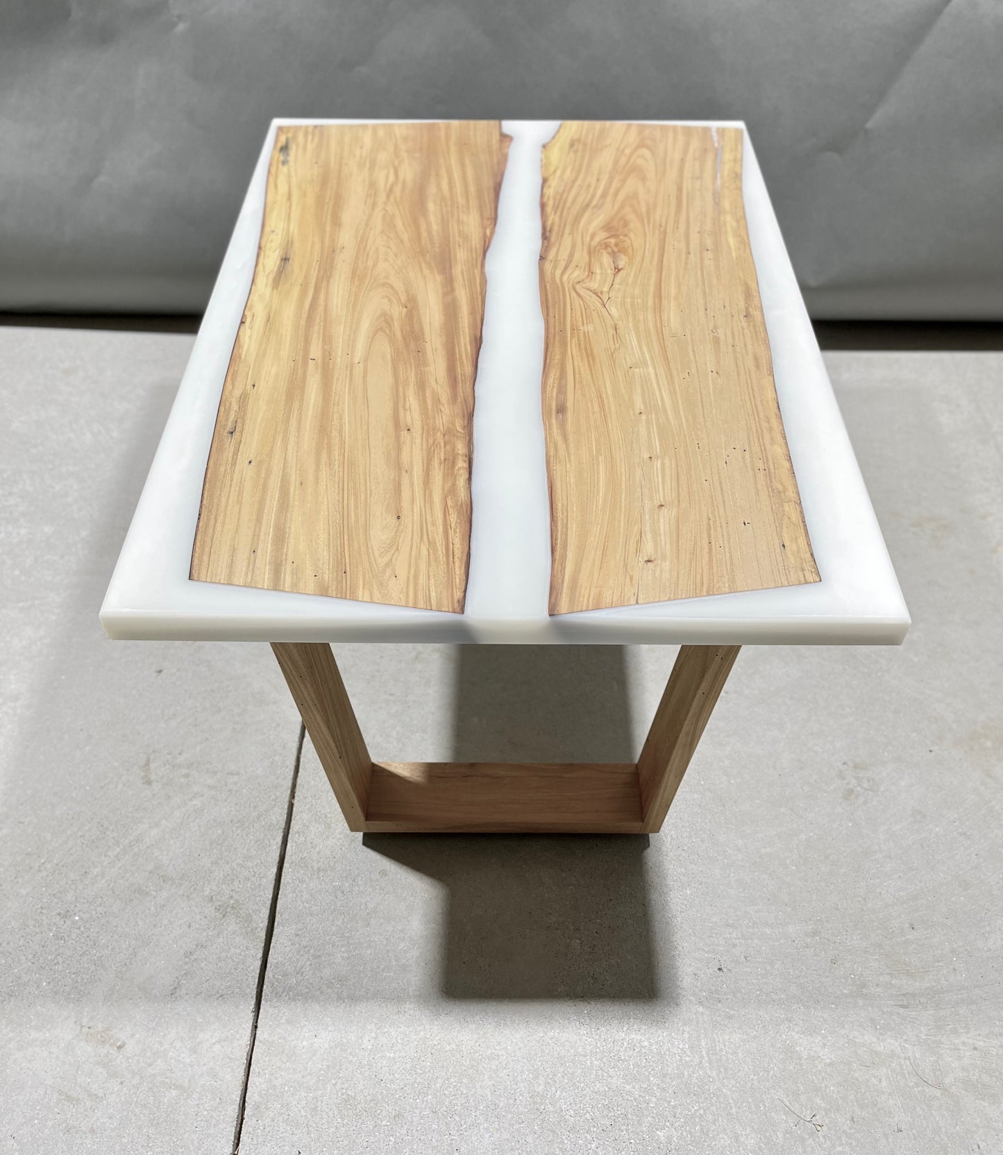 Maple White Epoxy Coffee Table