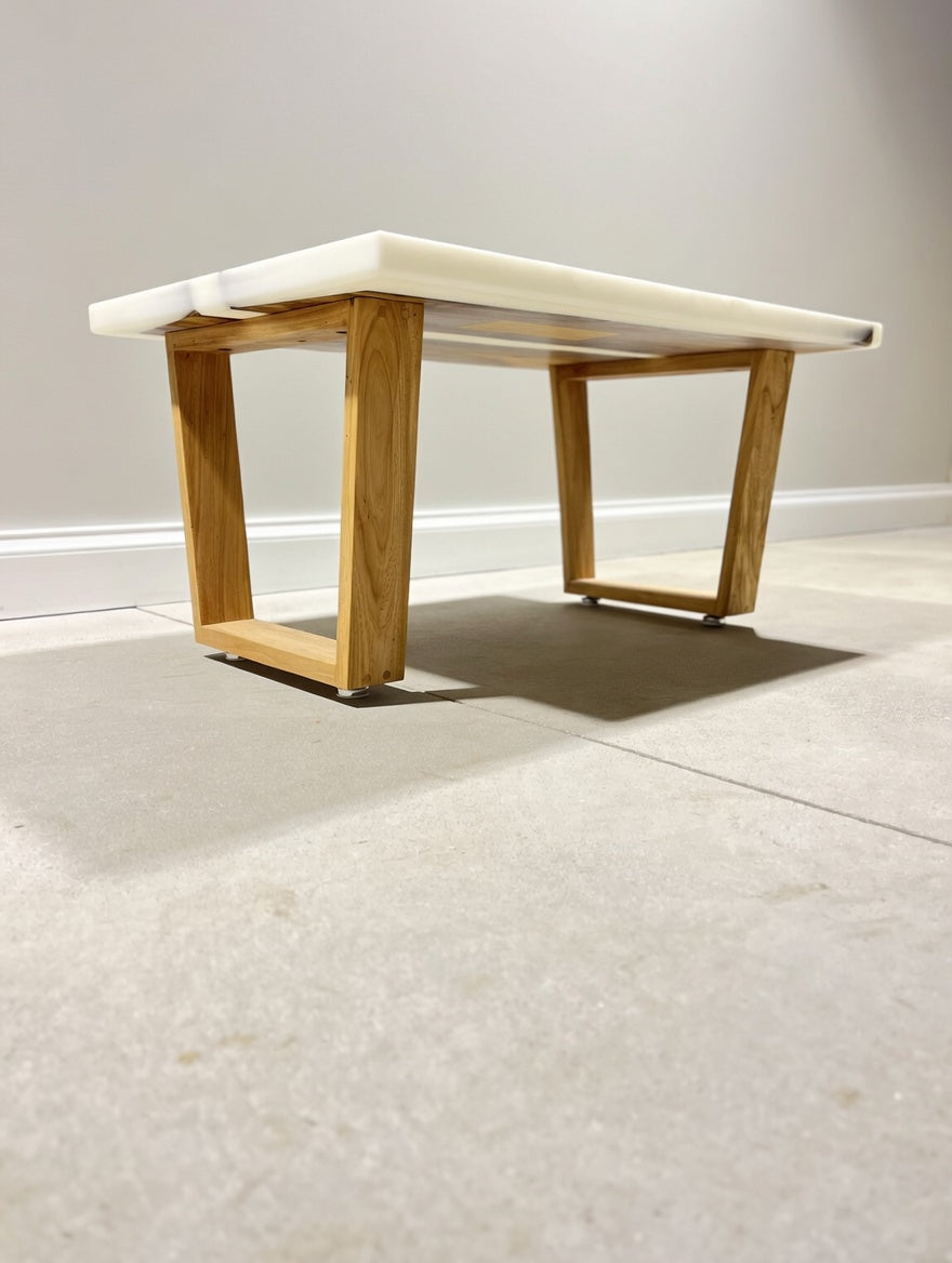 Maple River-Style Coffee Table – Modern Elegance with Natural Beauty